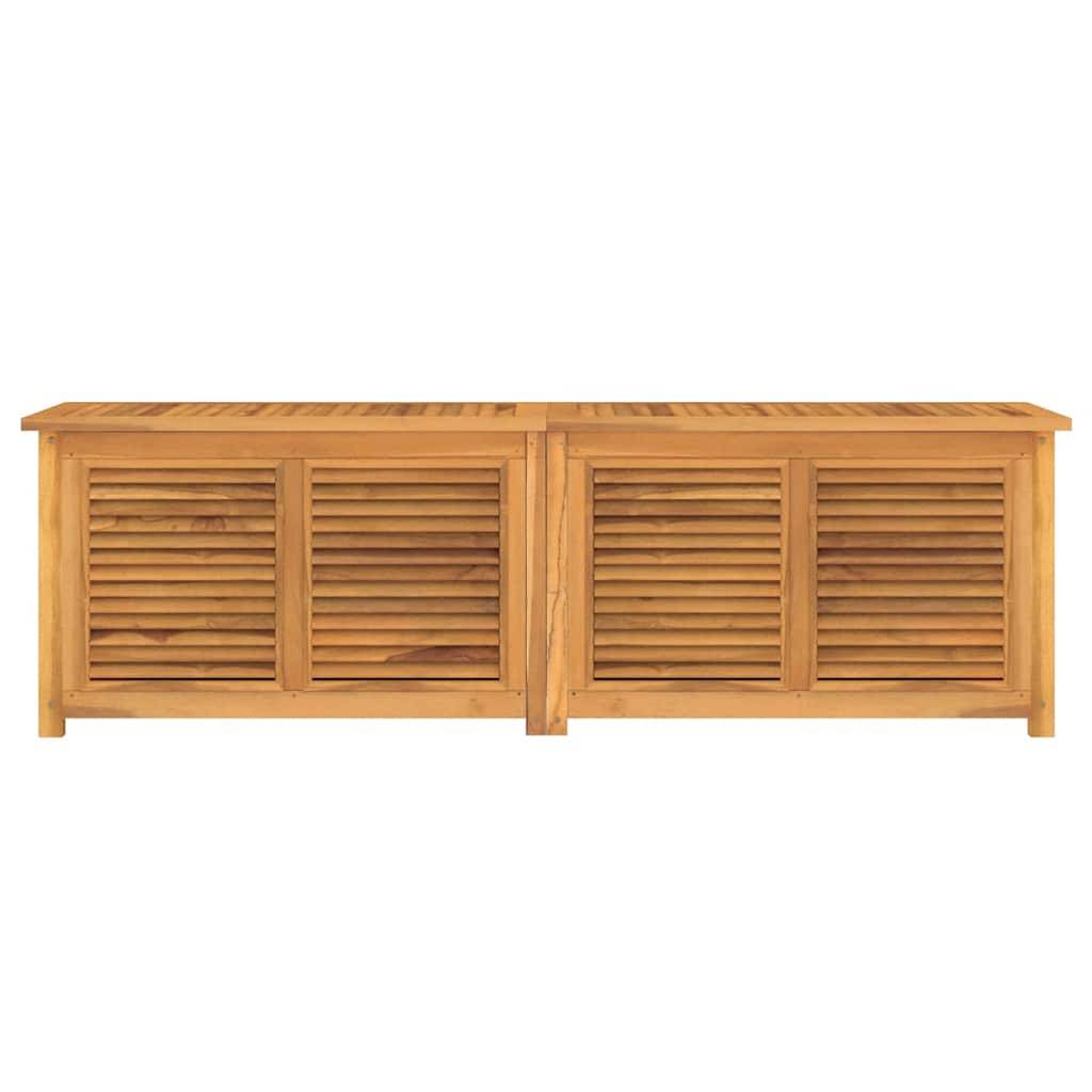 vidaXL Gartenbox mit Beutel 175x50x55 cm Massivholz Teak