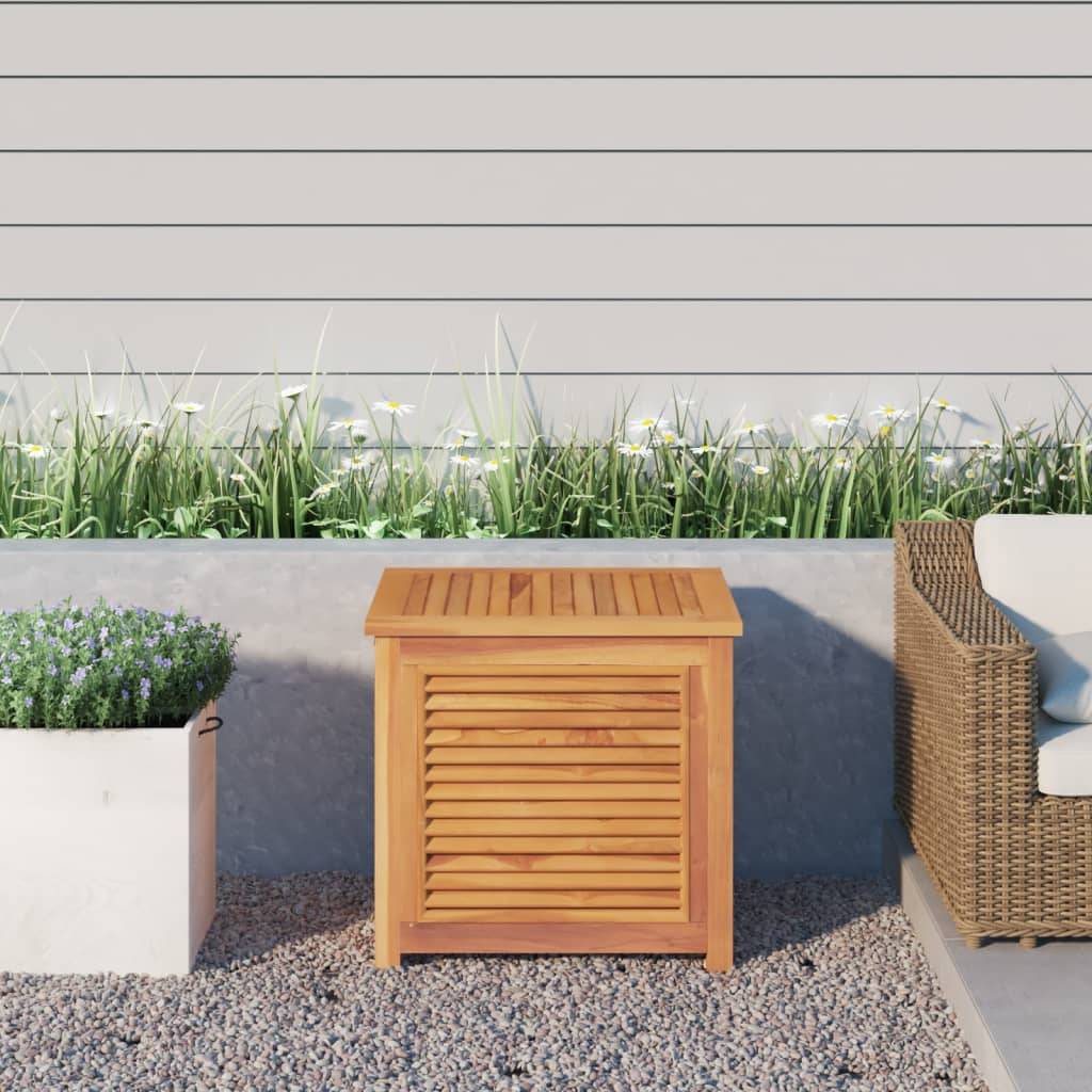 vidaXL Gartenbox mit Beutel 60x50x58 cm Massivholz Teak