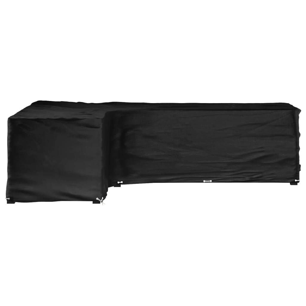 vidaXL Gartenmöbel-Abdeckung in L-Form 18 Ösen 220x285x80 cm