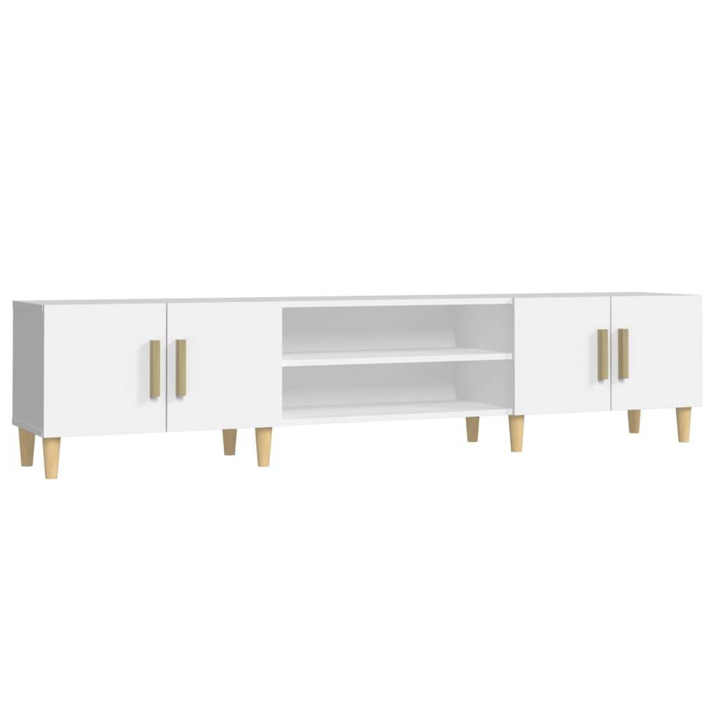 vidaXL TV-Schrank Weiß 180x31,5x40 cm Holzwerkstoff