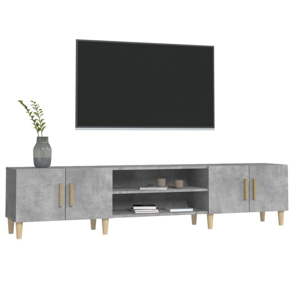 vidaXL TV-Schrank Betongrau 180x31,5x40 cm Holzwerkstoff