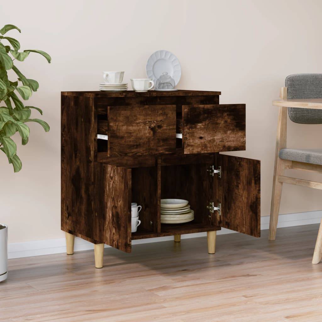 vidaXL Sideboard Räuchereiche 60x35x70 cm Holzwerkstoff