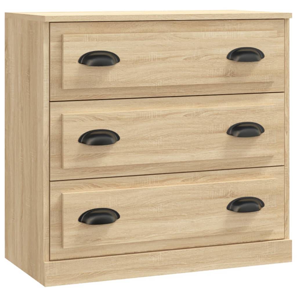 vidaXL Sideboards 2 Stk. Sonoma-Eiche Holzwerkstoff