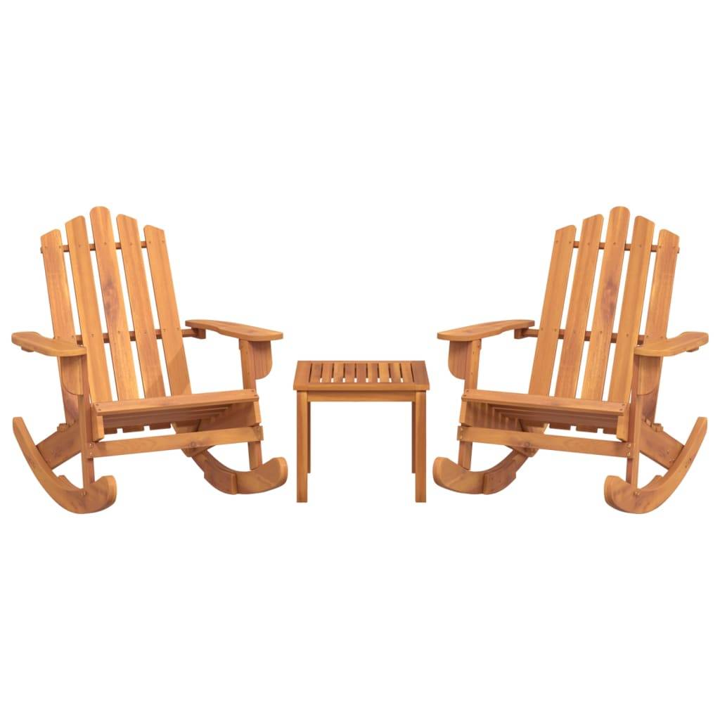 vidaXL 3-tlg. Garten-Lounge-Set Adirondack Massivholz Akazie