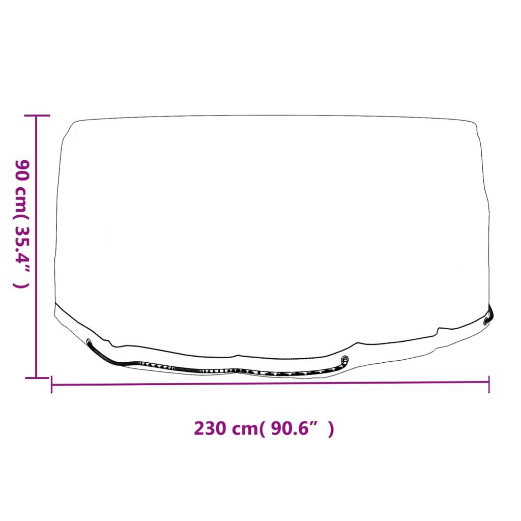 vidaXL Gartenmöbel-Abdeckungen 2 Stk. 10 Ösen Ø230x90 cm Rund