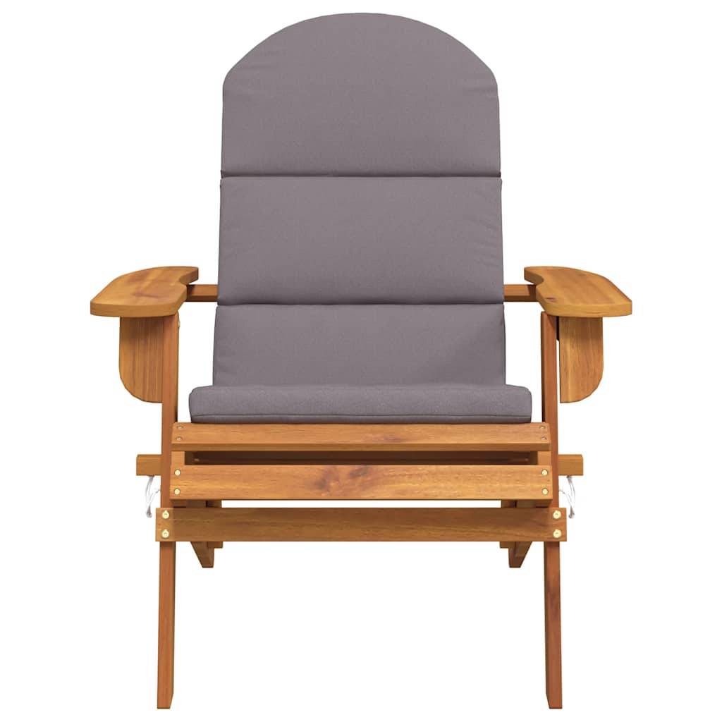 vidaXL Adirondack-Gartenstuhl mit Kissen Massivholz Akazie