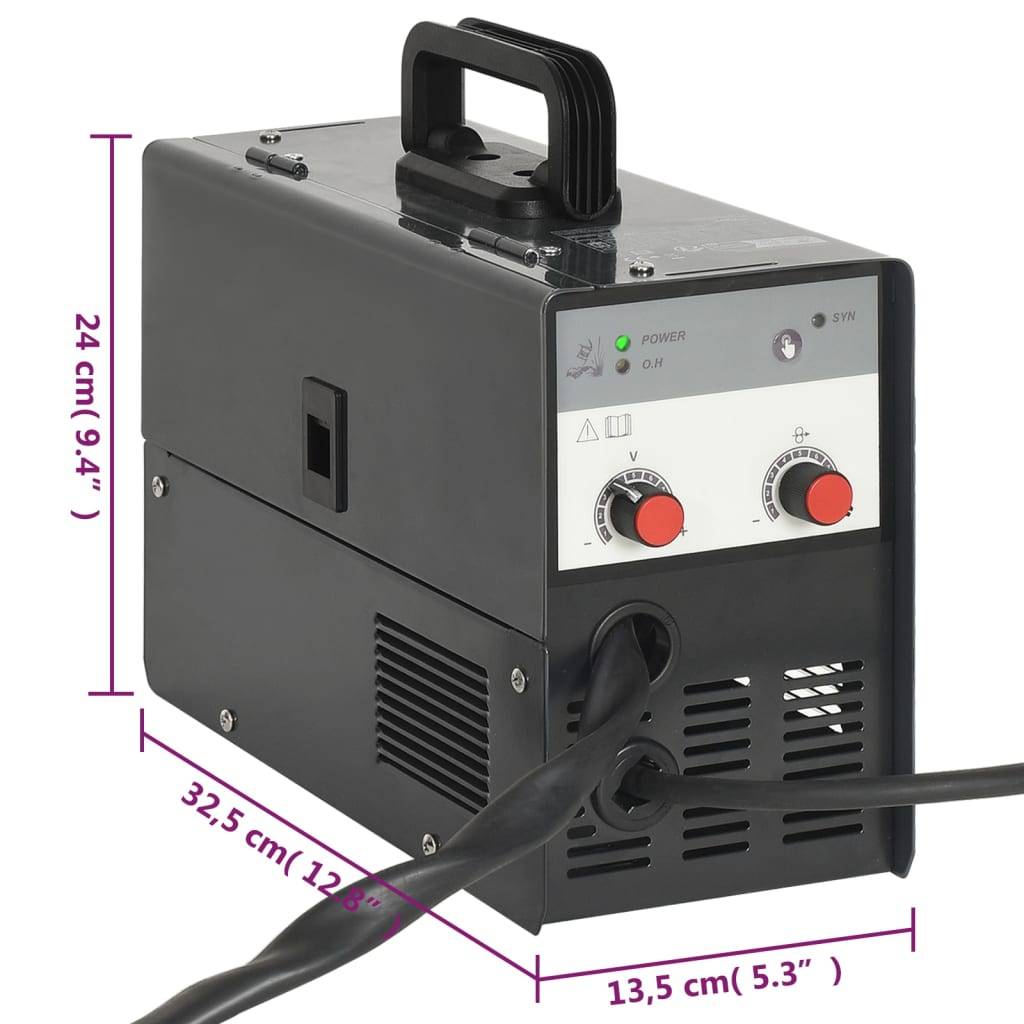 vidaXL Schweißgerät Gaslos Flussmittelkern MIG 120A