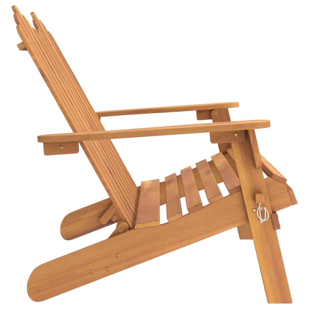 vidaXL Adirondack-Gartenbank 126 cm Massivholz Akazie