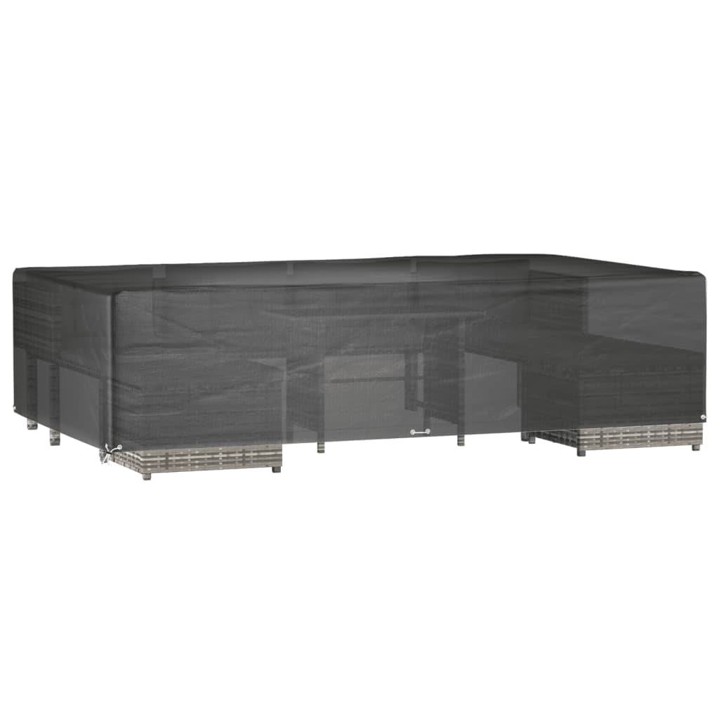 vidaXL Gartenmöbel-Abdeckung 12 Ösen 315x180x75 cm Rechteckig