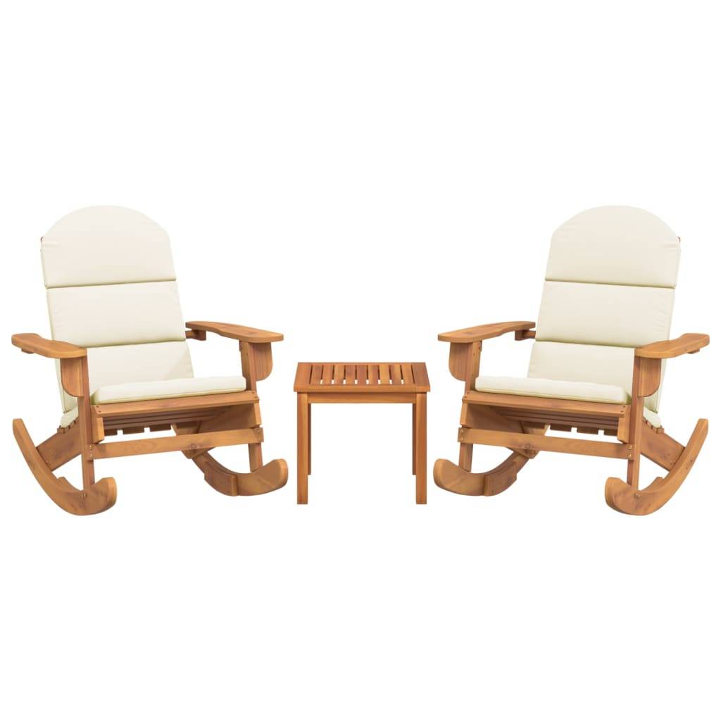 vidaXL 3-tlg. Garten-Lounge-Set Adirondack Massivholz Akazie