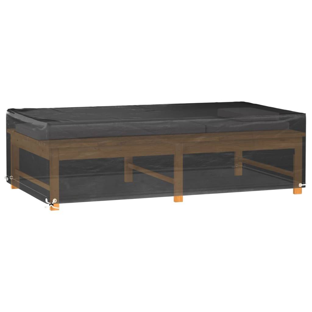 vidaXL Gartenmöbel-Abdeckung 8 Ösen 125x70x35 cm Rechteckig