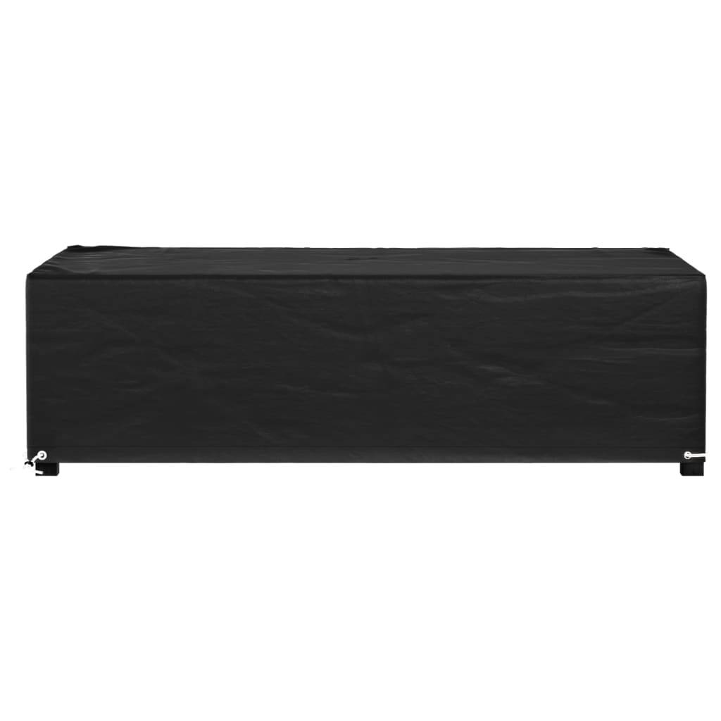 vidaXL Gartenmöbel-Abdeckung 8 Ösen 125x70x35 cm Rechteckig