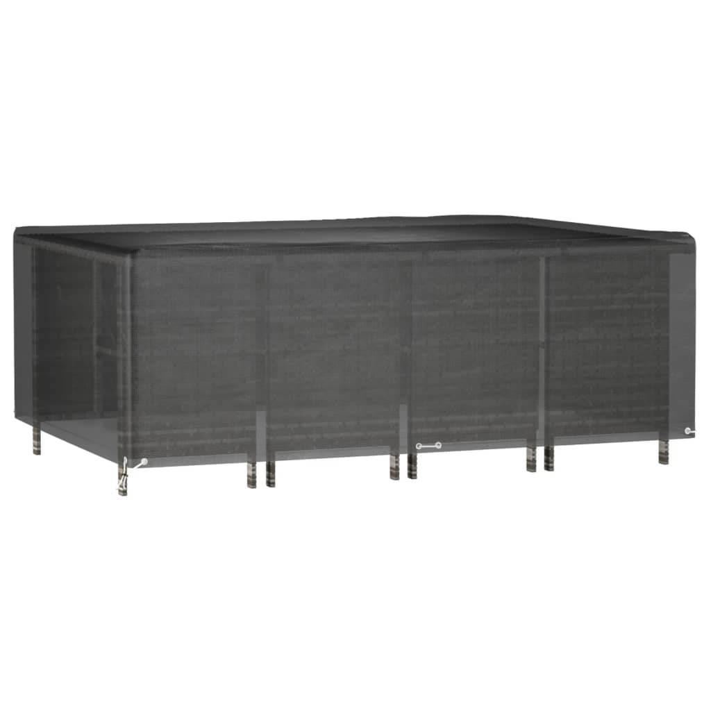 vidaXL Gartenmöbel-Abdeckung 12 Ösen 240x180x80 cm Rechteckig