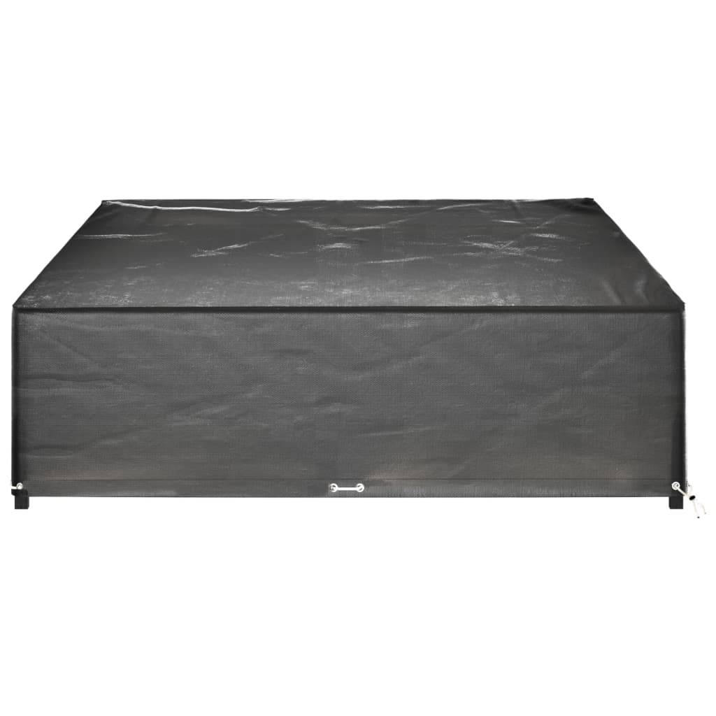 vidaXL Gartenmöbel-Abdeckungen 2 Stk. 16 Ösen 325x205x60 cm Rechteckig