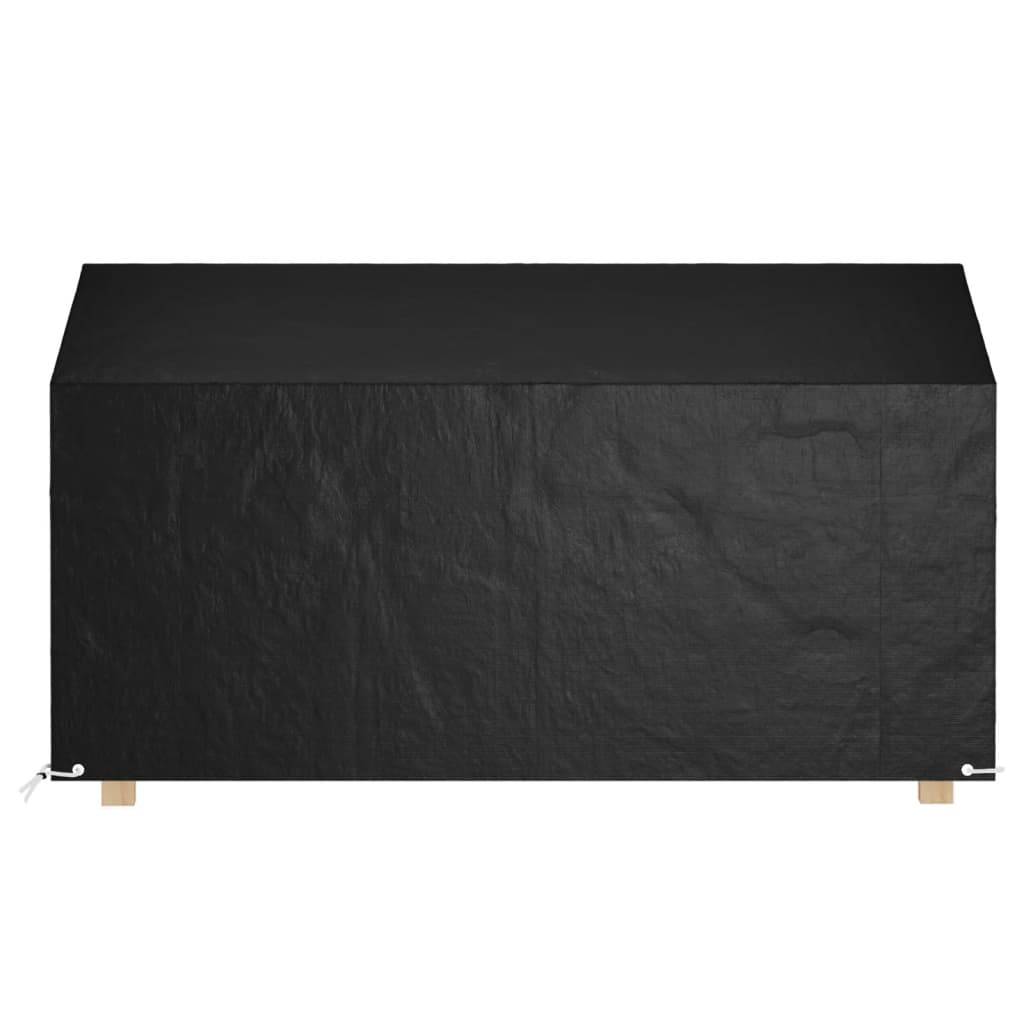 vidaXL Abdeckungen für Gartenbänke 2 Stk. 12 Ösen 210x70x70/88 cm