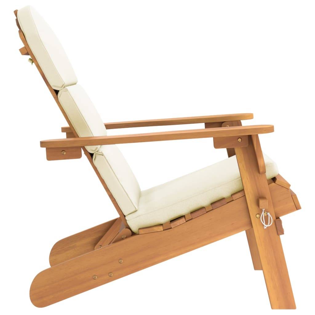 vidaXL Adirondack-Gartenstuhl mit Kissen Massivholz Akazie