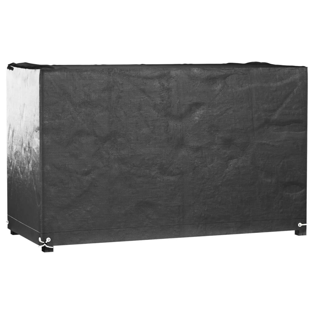 vidaXL Gartenmöbel-Abdeckungen 2 Stk. 8 Ösen 125x55x75 cm Rechteckig