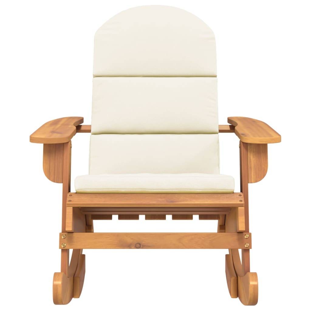 vidaXL Adirondack-Schaukelstuhl mit Kissen Massivholz Akazie