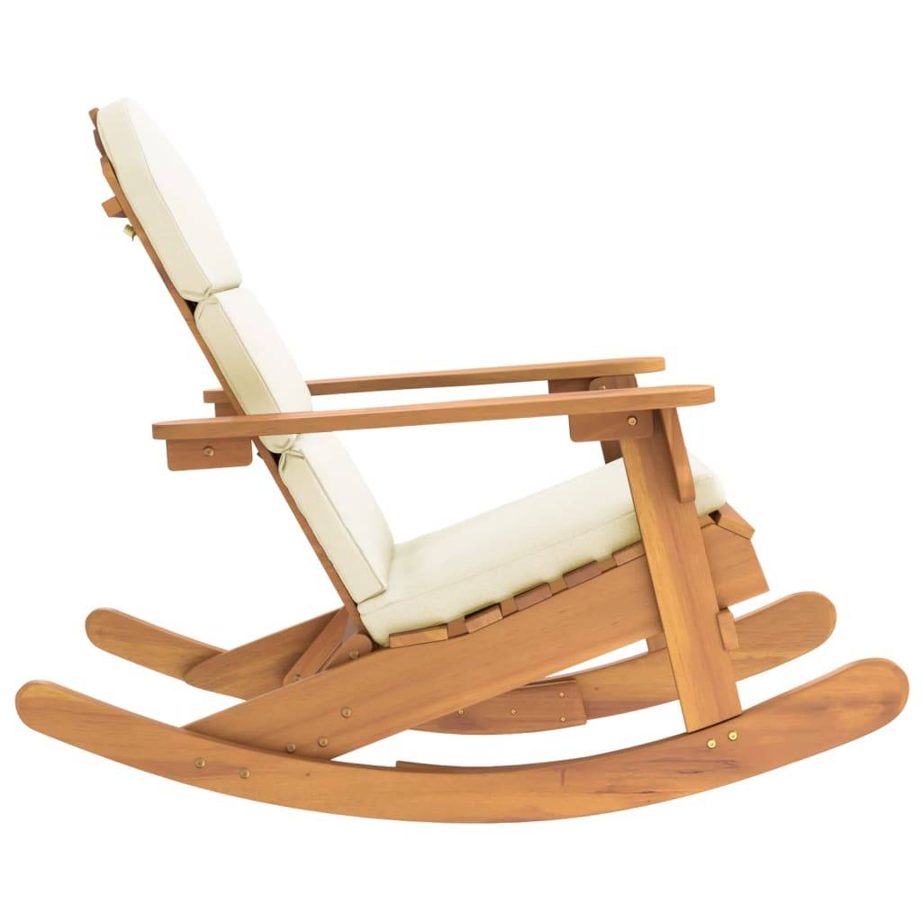 vidaXL Adirondack-Schaukelstuhl mit Kissen Massivholz Akazie