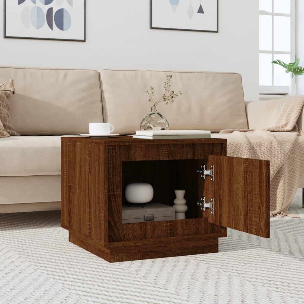 vidaXL Couchtisch Braun Eichen-Optik 51x50x44 cm Holzwerkstoff