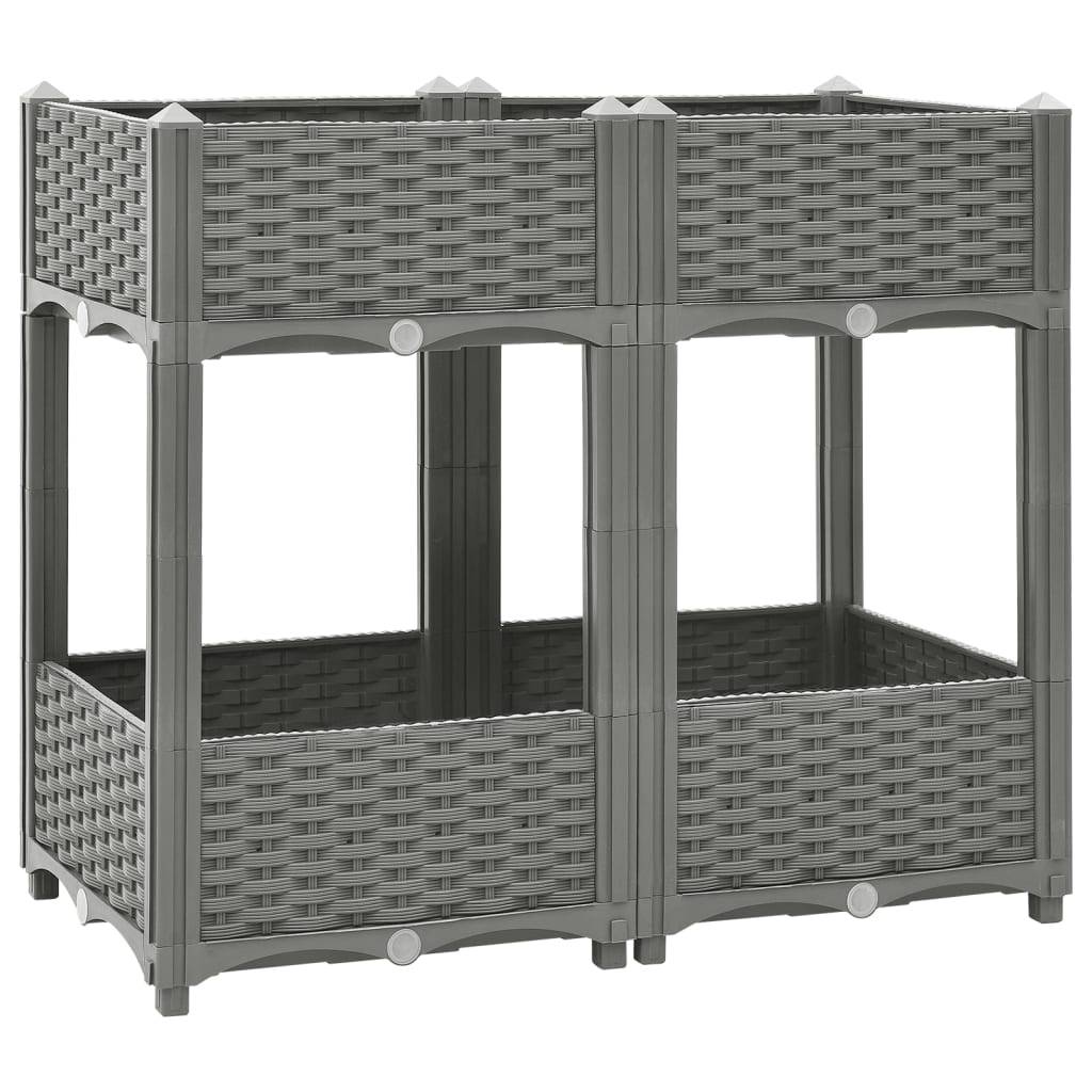 vidaXL Hochbeet 80x40x71 cm Polypropylen