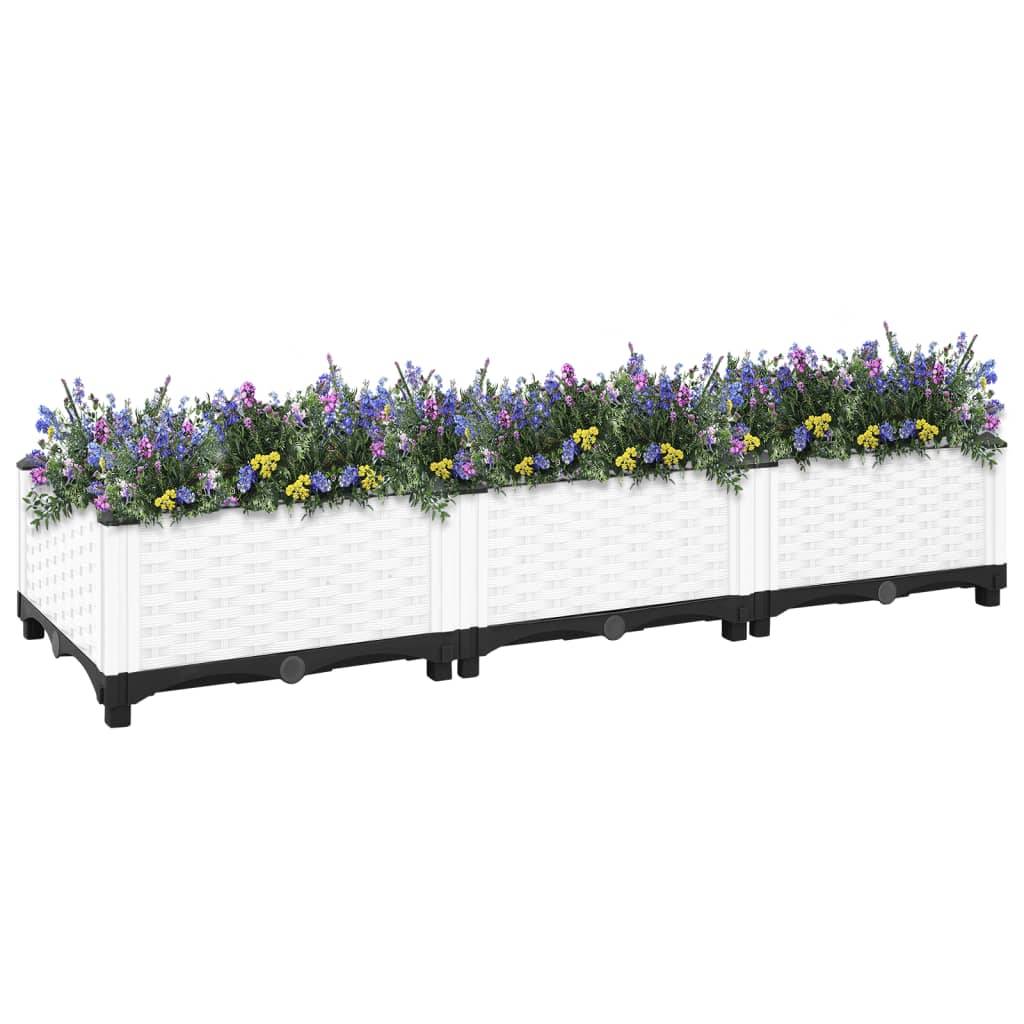 vidaXL Hochbeet 120x40x23 cm Polypropylen