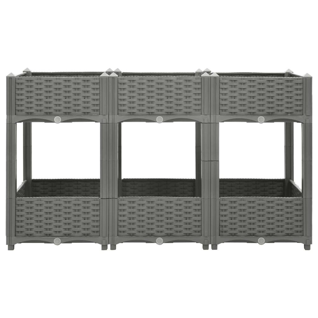vidaXL Hochbeet 120x40x71 cm Polypropylen