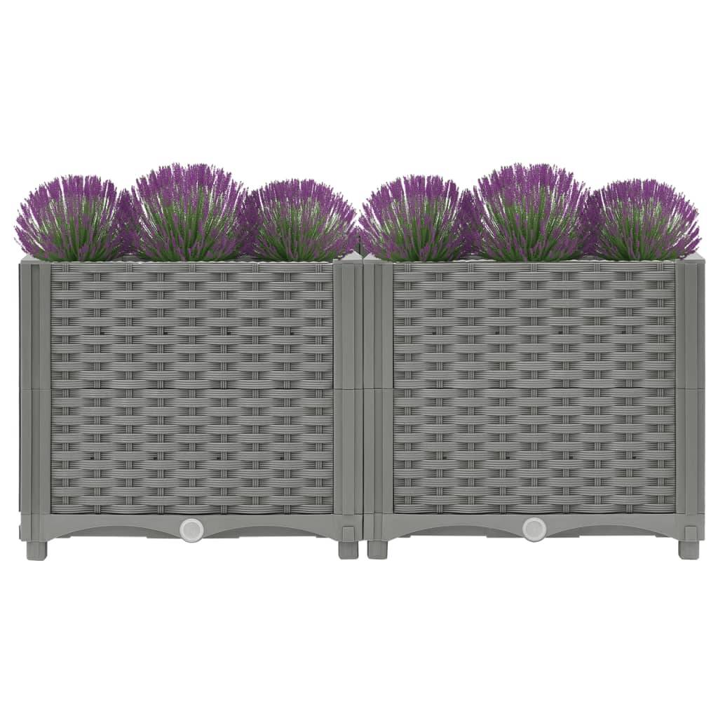 vidaXL Hochbeet 80x40x38 cm Polypropylen