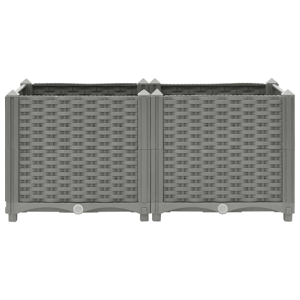 vidaXL Hochbeet 80x40x38 cm Polypropylen