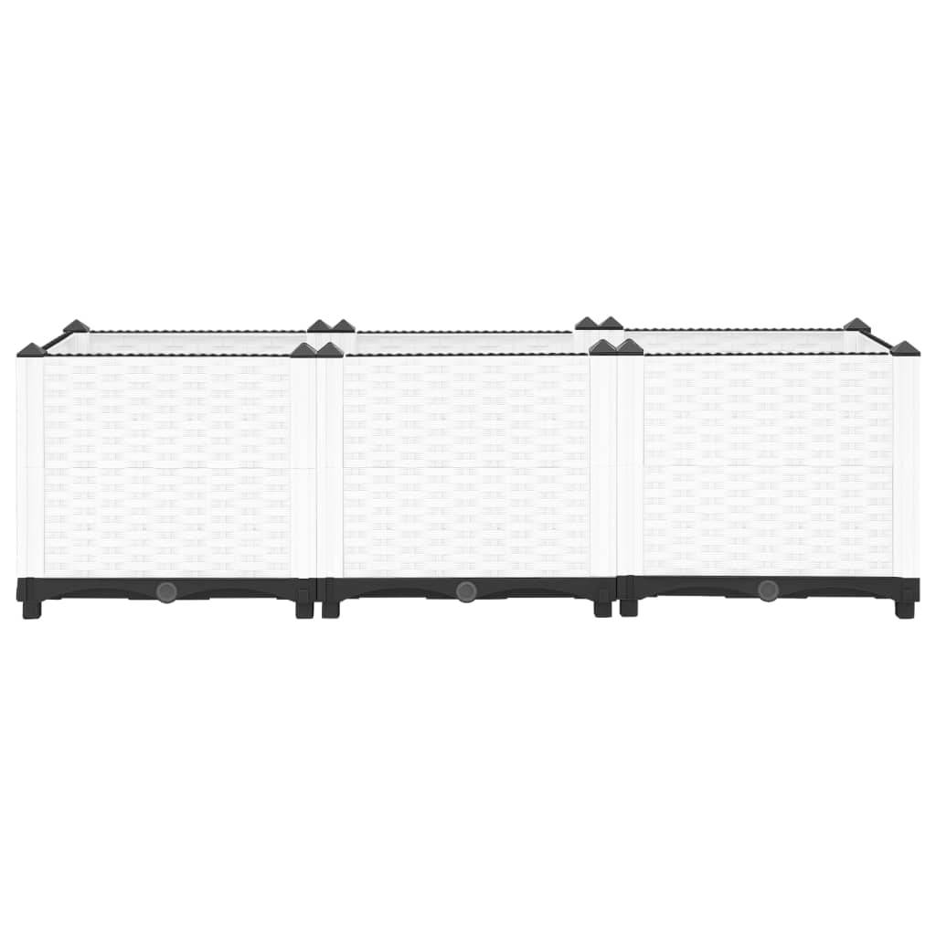 vidaXL Hochbeet 120x40x38 cm Polypropylen