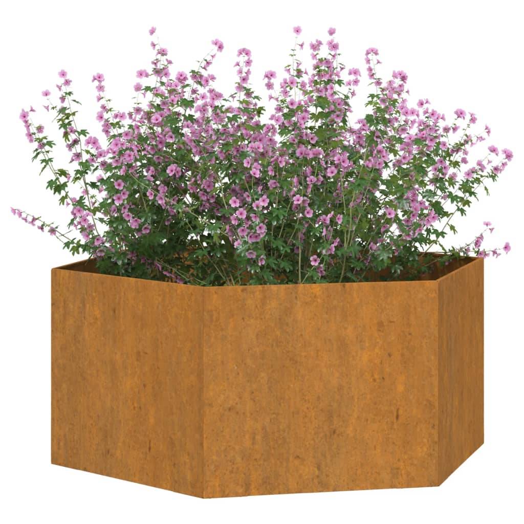 vidaXL Pflanzkübel Rostig 90x90x45 cm Cortenstahl
