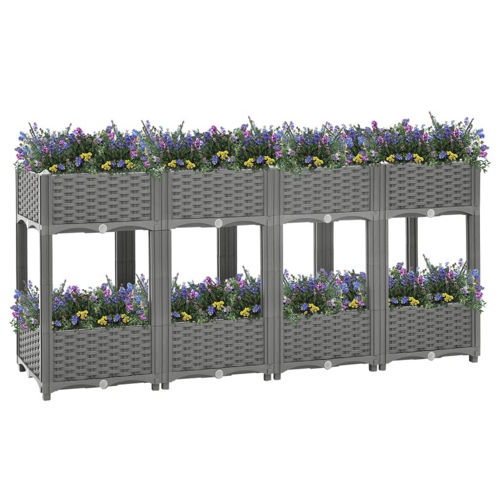 vidaXL Hochbeet 160x40x71 cm Polypropylen
