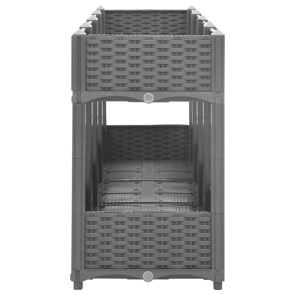 vidaXL Hochbeet 160x40x71 cm Polypropylen