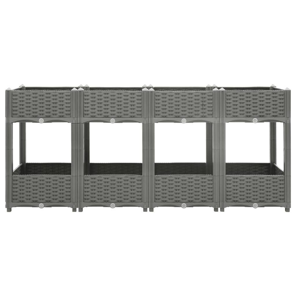 vidaXL Hochbeet 160x40x71 cm Polypropylen