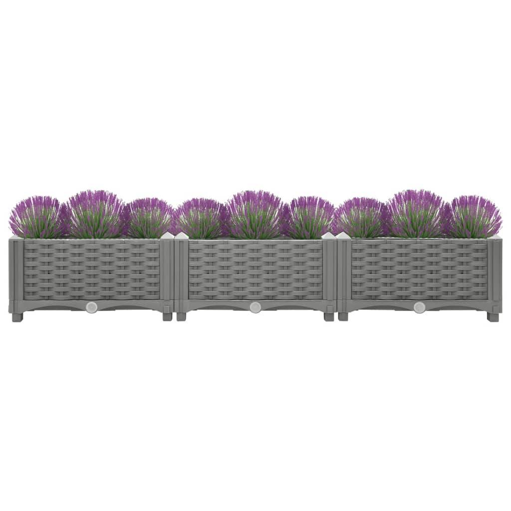 vidaXL Hochbeet 120x40x23 cm Polypropylen