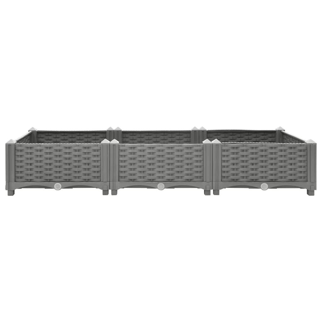 vidaXL Hochbeet 120x40x23 cm Polypropylen