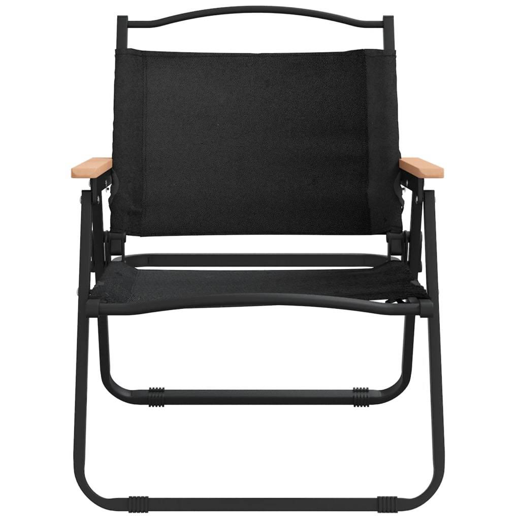 vidaXL Campingstühle 2 Stk. Schwarz 54x43x59 cm Oxford-Gewebe