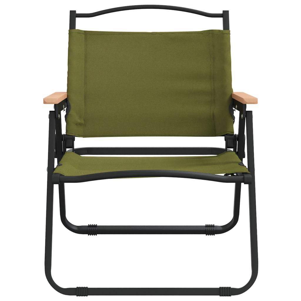 vidaXL Campingstühle 2 Stk. Grün 54x43x59 cm Oxford-Gewebe