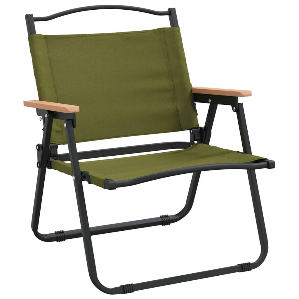 vidaXL Campingstühle 2 Stk. Grün 54x43x59 cm Oxford-Gewebe