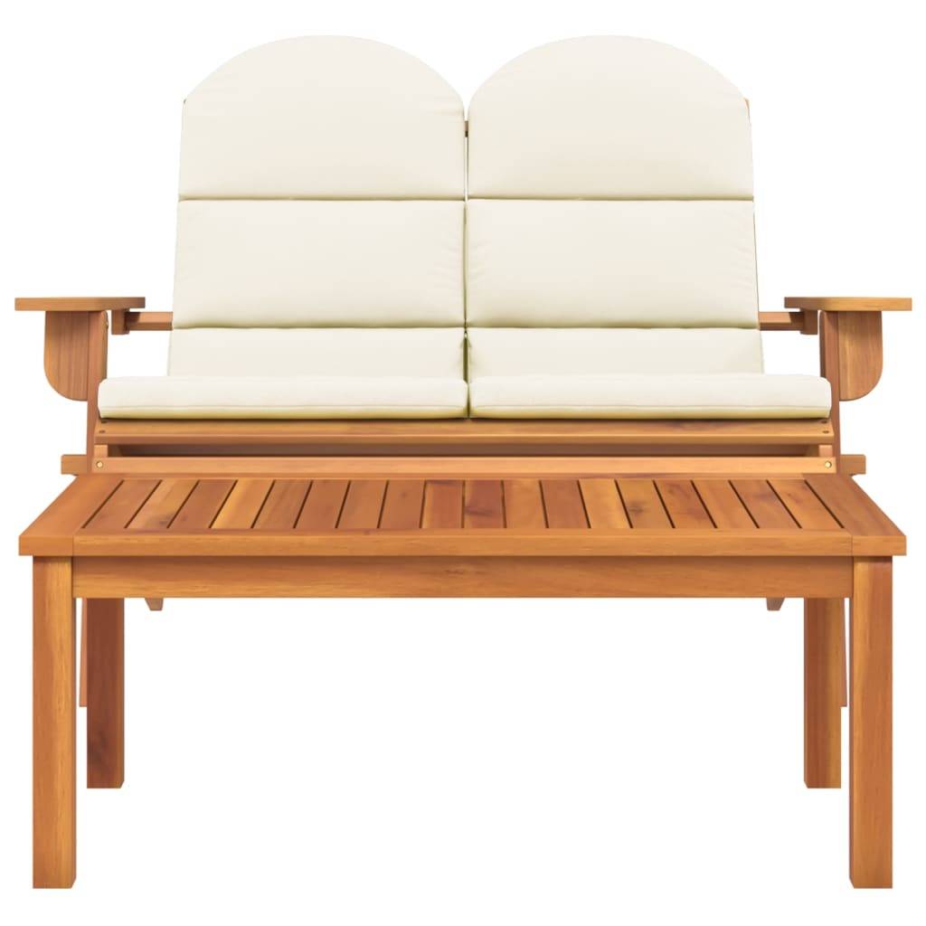 vidaXL 2-tlg. Garten-Lounge-Set Adirondack Massivholz Akazie