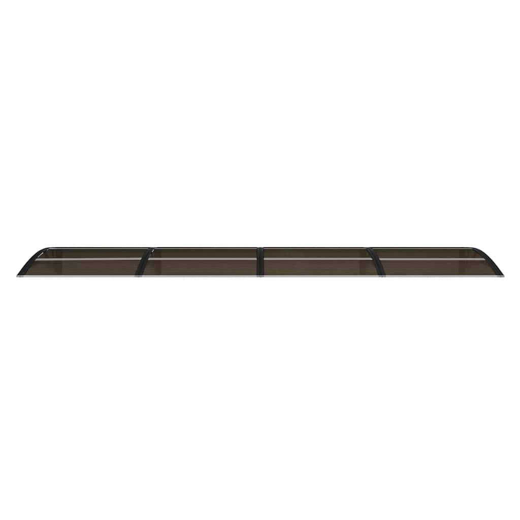 vidaXL Türvordach Schwarz 350x75 cm Polycarbonat