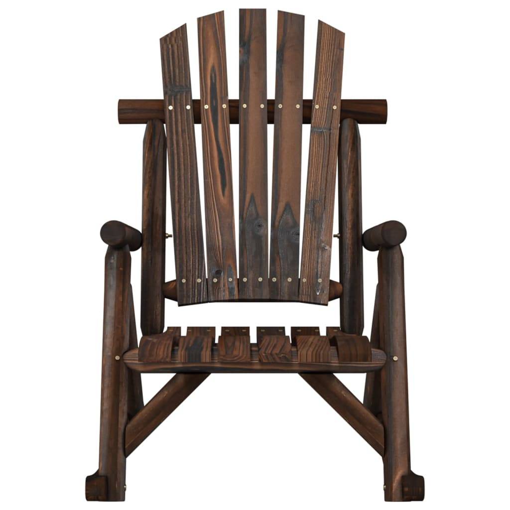 vidaXL Garten-Schaukelstuhl 69x96x101 cm Massivholz Fichte