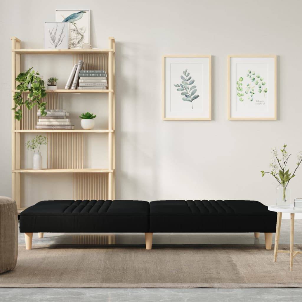 vidaXL Schlafsofa Schwarz Stoff