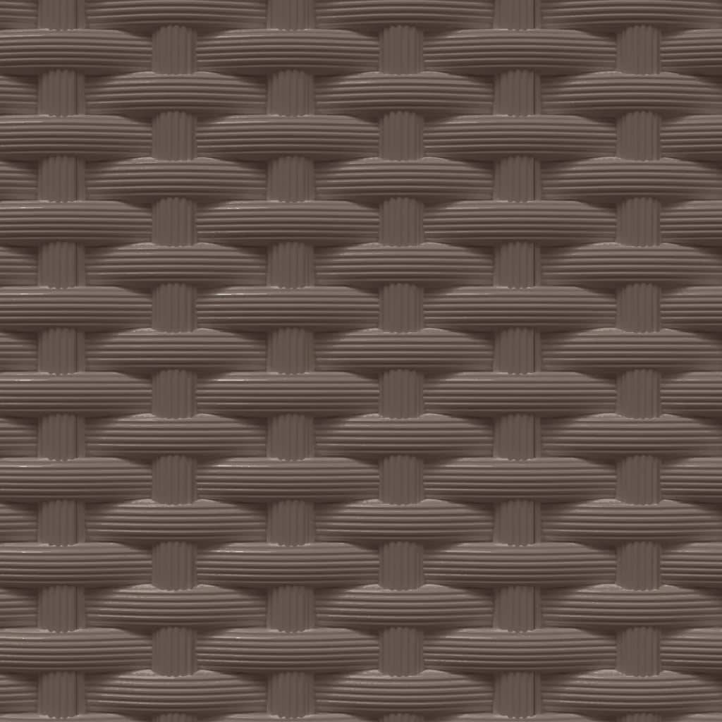 vidaXL Pflanzkübel 4 Stk. Braun 30x30x37 cm Polypropylen