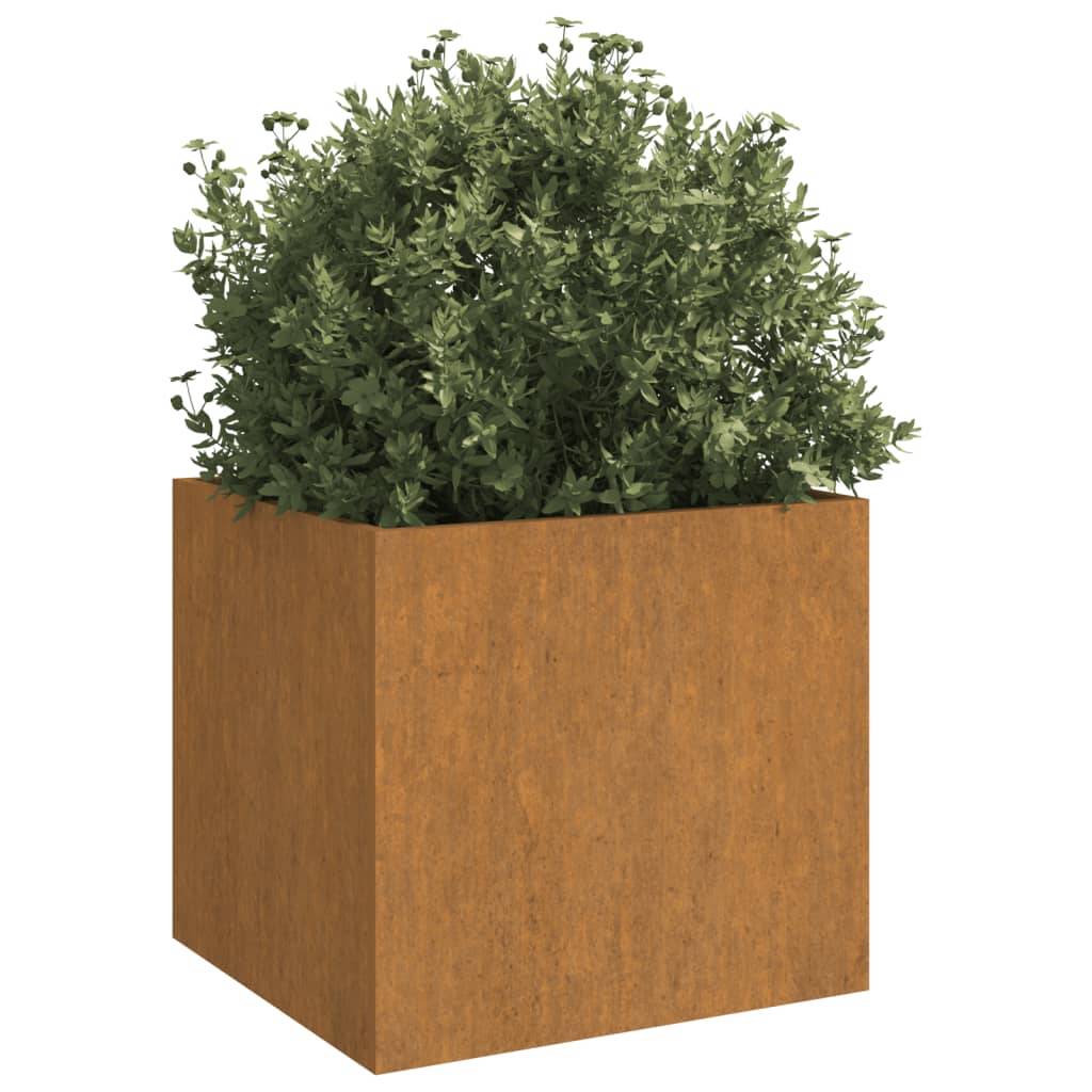 vidaXL Pflanzkübel 2 Stk. 49x47x46 cm Cortenstahl