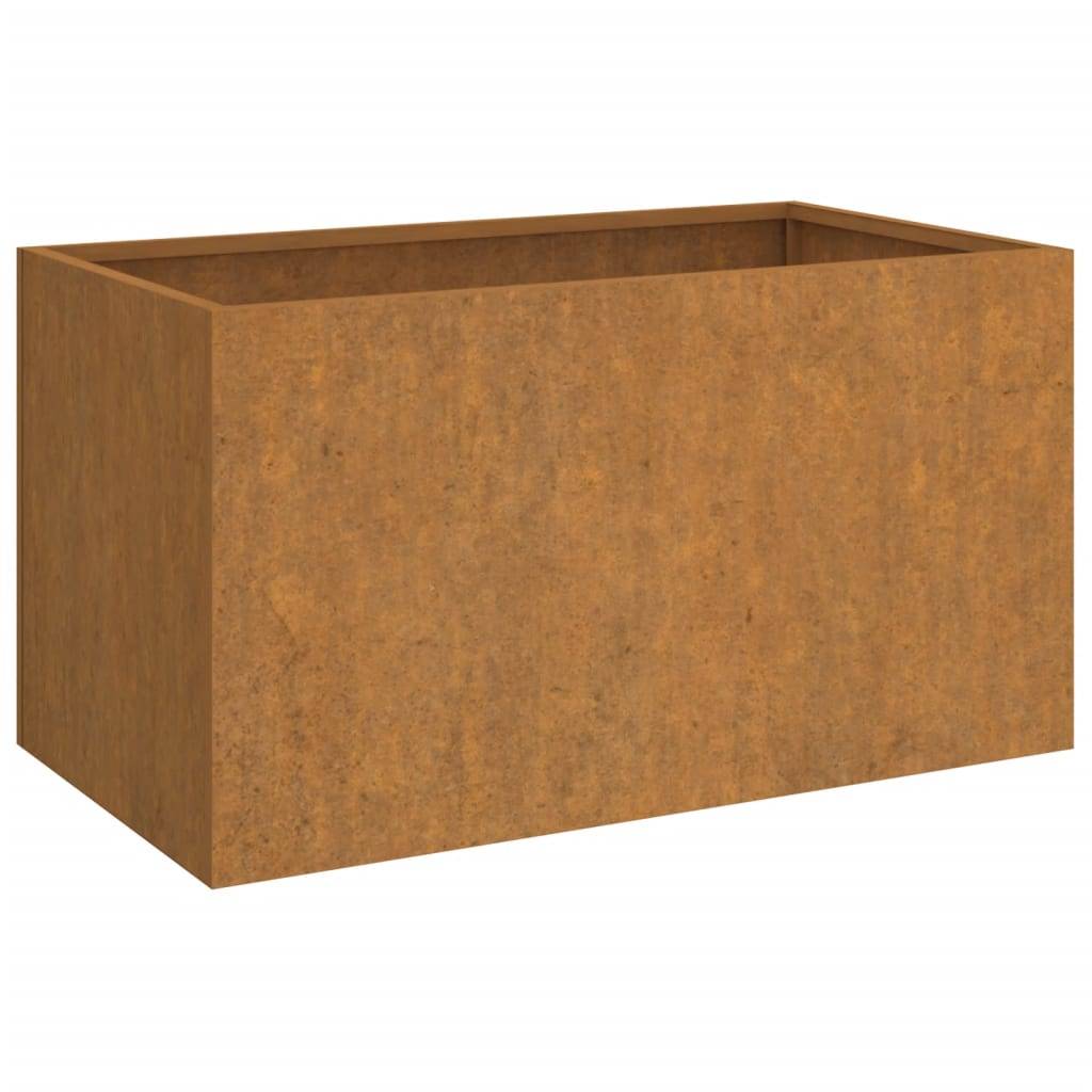 vidaXL Pflanzkübel 62x40x39 cm Cortenstahl