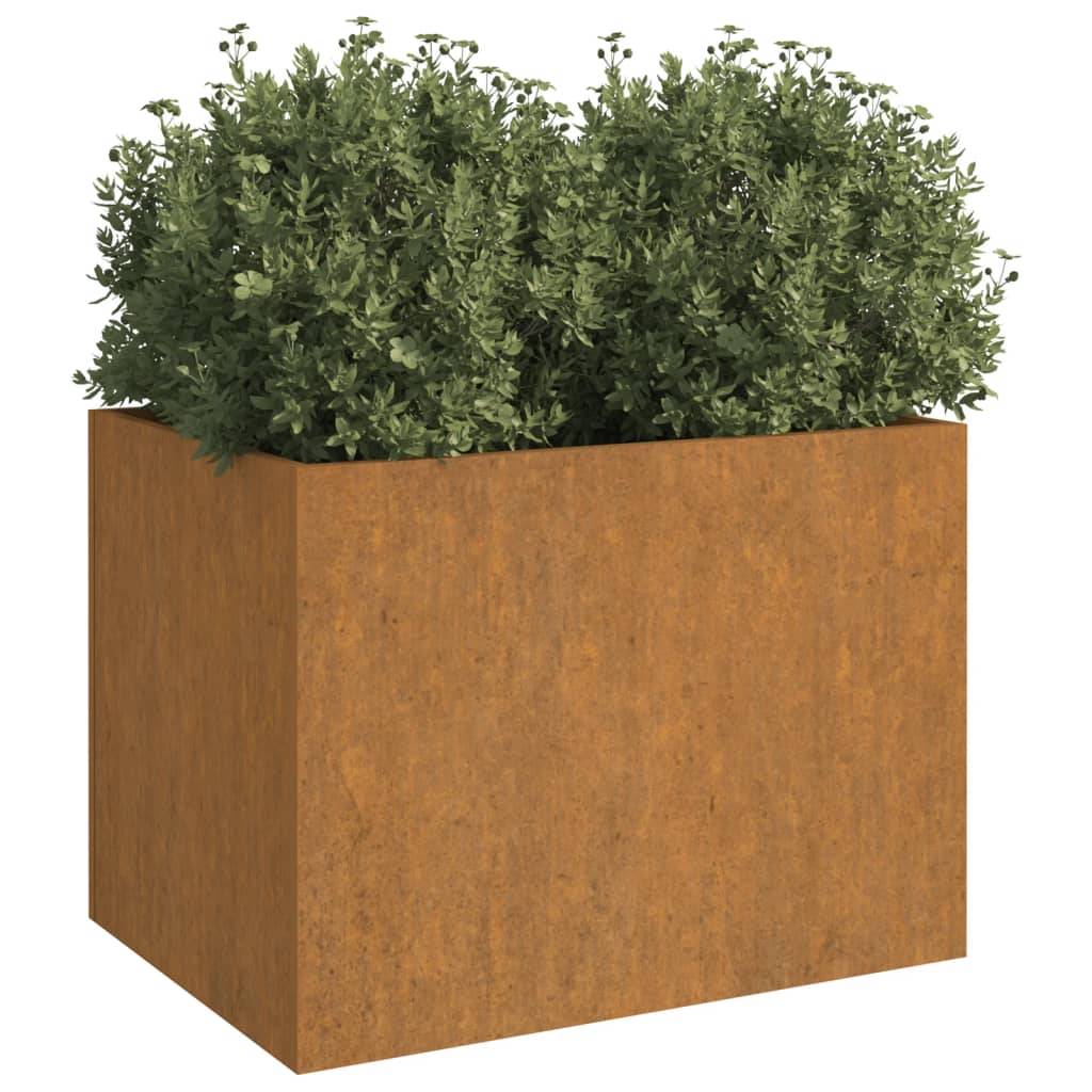 vidaXL Pflanzkübel 62x47x46 cm Cortenstahl