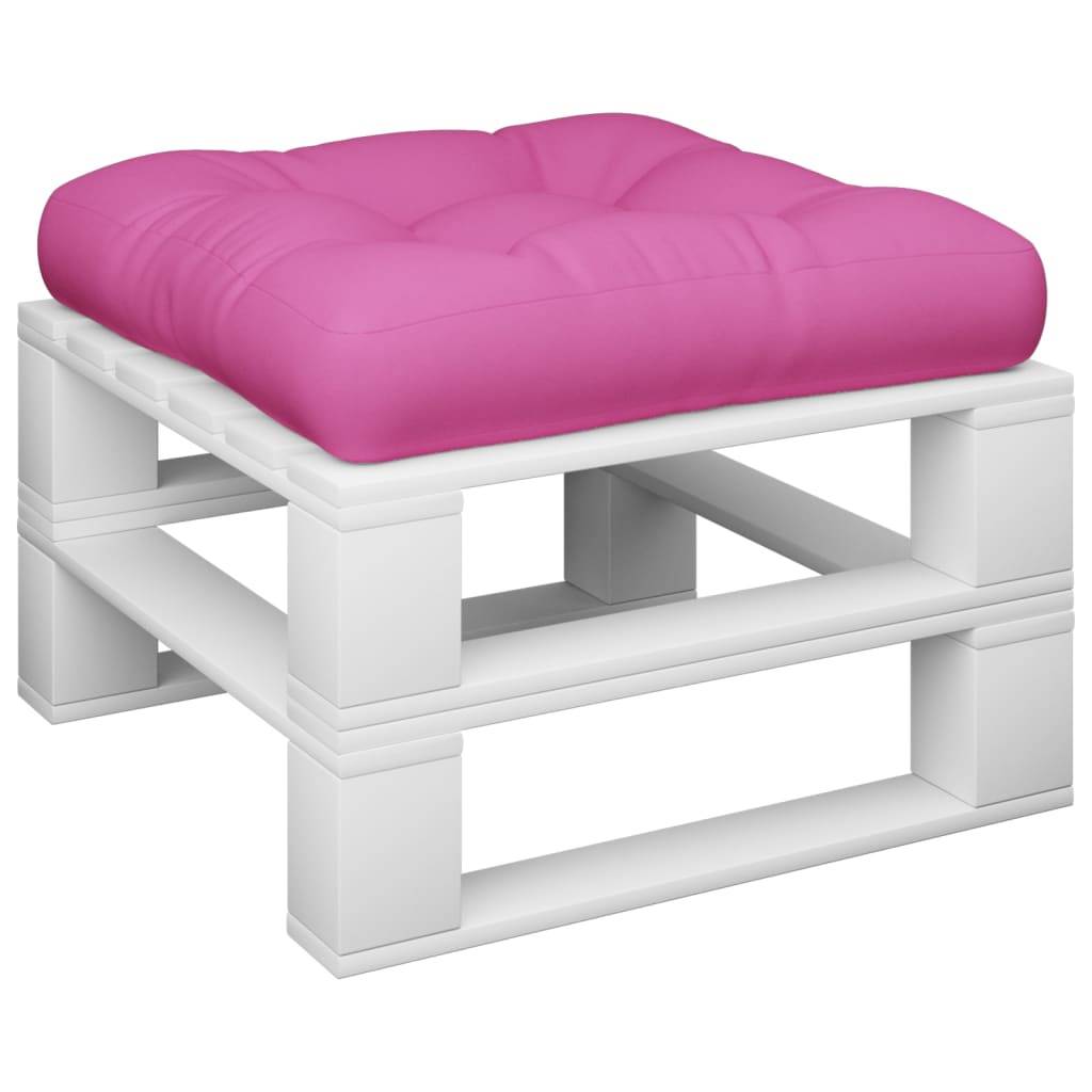 vidaXL Palettenkissen Rosa 58x58x10 cm Oxford-Gewebe