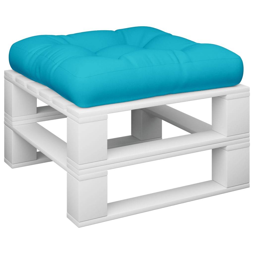 vidaXL Palettenkissen Türkis 60x60x12 cm Stoff