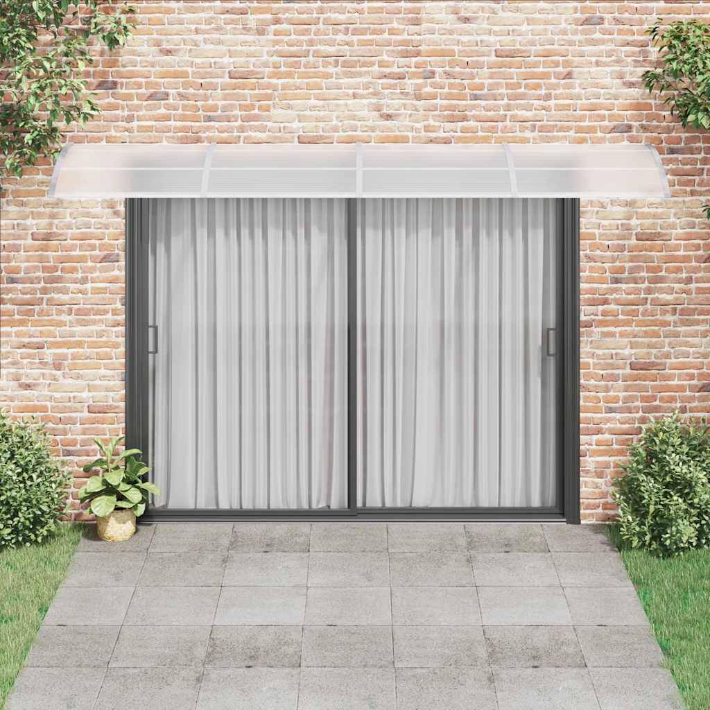 vidaXL Türvordach Grau 400x100 cm Polycarbonat
